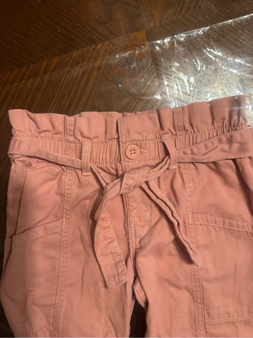 Lot of 3 Oshkosh/Carters Pull-On Jeans 7/8Dark Blue, Light Wash, and pink Cargo